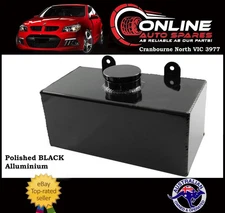 Universal 2L Windscreen Washer/Radiator Overflow Bottle Polished Black Aluminium