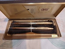 Cross 1/20, 14k Gold Filled Ball Point Pen  0.9MM Pencil Used USA MADE