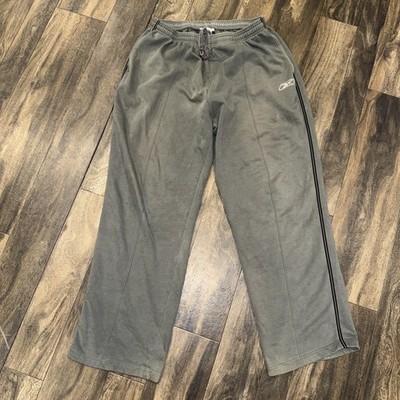 Vintage Reebok Fleece Sweatpants Straight Leg Relaxed Men's Size XL Olive Green