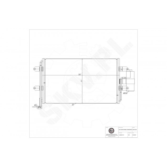 Condenseur de clim VW Golf IV résolvant les fuites de climatisation Seat Leon 1J0820413H