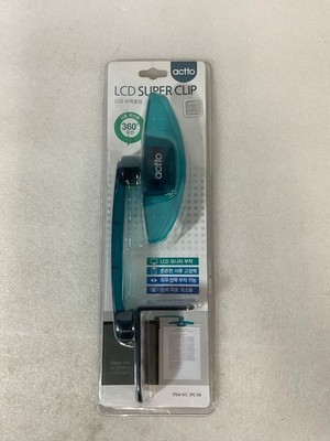 Actto LCD Super Clip SPC-08 Monitor Document Holder 360° Paper Clamp New