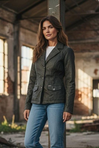 Women Liu Jo Jacket Brown Denim S-M