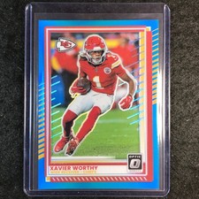 2025 Donruss Optic Football XAVIER WORTHY Base Aqua 68/349 #123