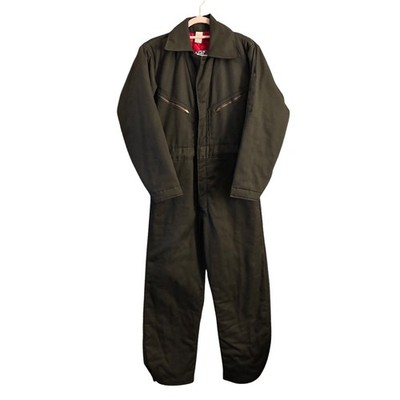 Vintage Big Smith Union Made Quilted Coveralls USA Mechanic Workwear 36S