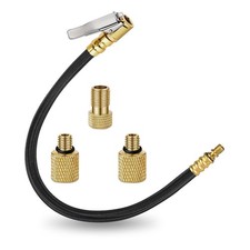 GAOLAOSY 12'' Tire Inflator Extension Tube, 13.22×0.3 inch, Black&Gold&Silver