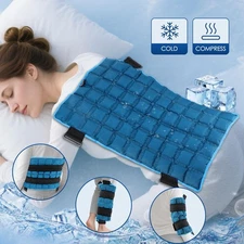 Large Gel Ice Pack & Wrap for Injuries Reusable,Cold Hot Therapy Ice Pack U W3D8