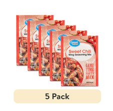  5 pack Great Value Sweet Chili Wing Seasoning Mix, 1.25 oz