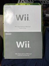 Nintendo Wii Console Operations Manuals  System Set Up Original - Free Shipping