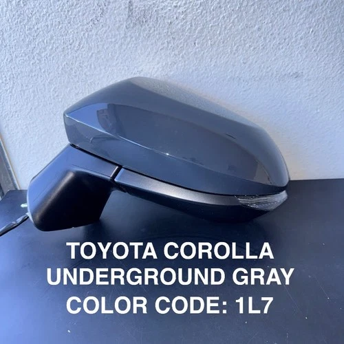 NEW GRAY Mirror fits 23-25 TOYOTA COROLLA SEDAN Power Heat Signal Driver LH