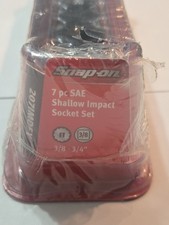 Snap On 207imdfy 7 Pc 38 Dr. 12-point Sae Shallow Impact Socket Set 38-34 Snap On 207imdfy 7 Pc 38 Dr. 12-point Sae Shallow Impact Socket Set 38-34