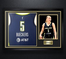 Paige Bueckers Signed Dallas Wings Nike Jersey Framed Beckett COA Auto Display