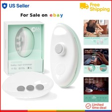 Electric Baby Nail Trimmer Portable Safe Infant Toddler Grooming Kit LED Light