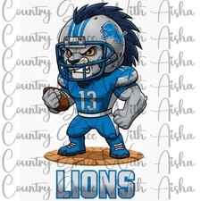 Sublimation Print Lions Football Ready To Press Paper Ink Heat Transfer