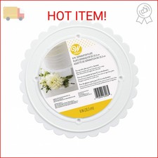 Wilton Scalloped Edge Cake Separators For Tiered Cake, 8-Inch Seperator Plate, W