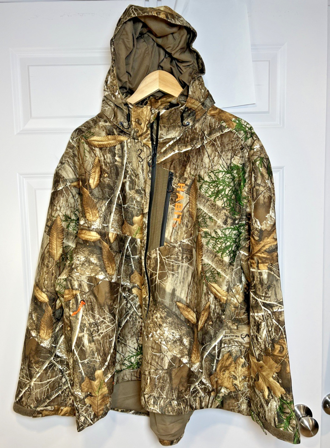 NWT Habit Ripley Trail Waterproof Hunting Jacket XL Realtree Camo Scent Factor - second product detail image