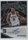 2023-24 Panini Donruss Optic Fast Break Signatures Ben Simmons #FBS-BSM Auto