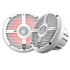 Wet Sounds REVO 6-XWW White Closed XW Grille 6.5  Marine LED Speakers - Open Box