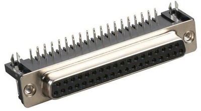 MULTICOMP PRO - 37 Pin D-Sub Right Angle PCB Socket with Boardlock