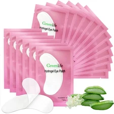 100 Pairs GreenLife Natural Hydrogel Eye Gel Pads - Collagen and Aloe Vera... 
