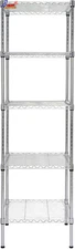 Heavy Duty 5 Tier Wire Shelving Unit 18X18X59-Inch 5 Shelves Storage Rack Metal
