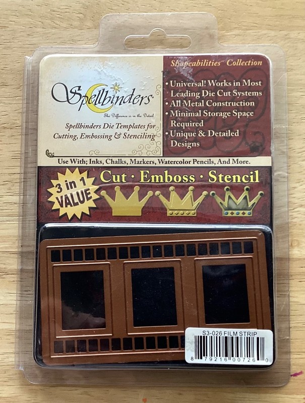 Spellbinders Shapeabilities Collection Die Template Film Strip Cut Emboss Craft