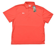 Under Armour HeatGear Men's Polo Shirt Red Size XL Loose Fit New With Tags Short