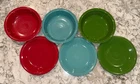 Fiesta Plates And Bowls 6 Pieces Set Of 3