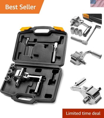 Torque Wrench Multiplier Kit 1/2in Drive 17, 19, 21mm Sockets Lug Nut Remover