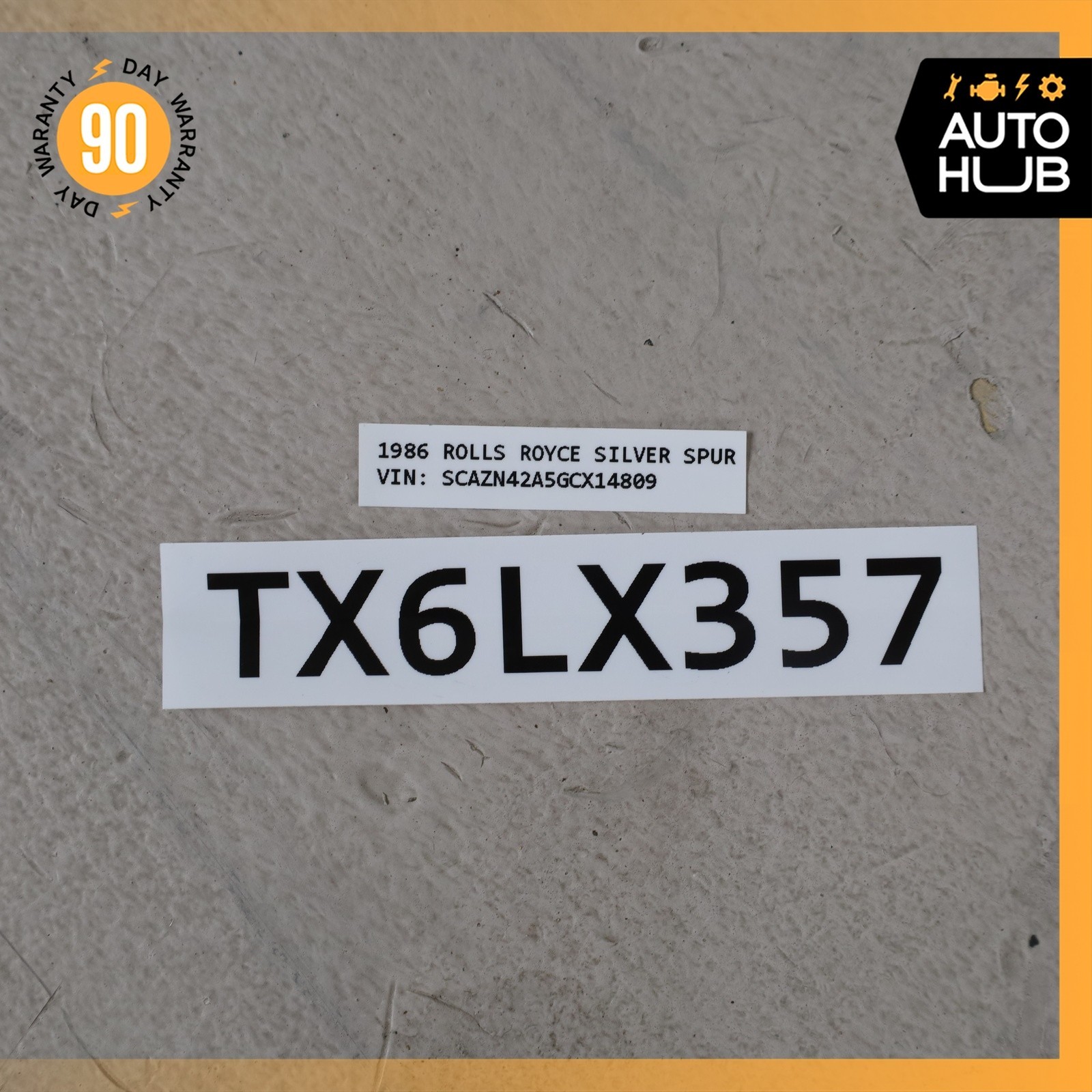 Rolls-Royce Silver Spur Turbo 1981-1989 Front Left Door framework White