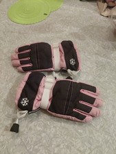 Girls Snow Gloves Unisex Pink White Black Thinsulate