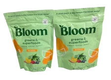 Bloom Nutrition Greens & Superfoods  MANGO 2X Bags 15 Sticks Ea 30 Servings 5|25