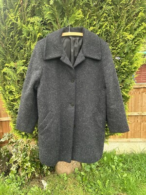 Coatigan M&s M&S Coat Jacket Grey Wool Blend Smart, Casual