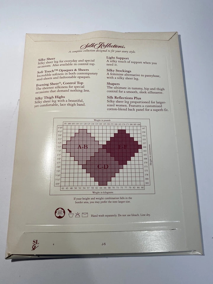 Pantimedias vintage Hanes Silky Designs Lustre a rayas Jet AB NUEVAS DE STOCK Foto 4 de 4