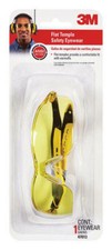 3M Safety Glasses Amber Lens Black/Yellow Frame