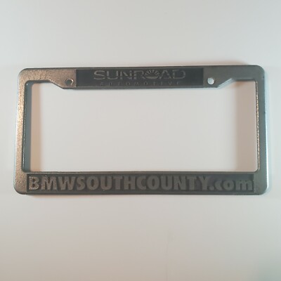 Sunroad Automotive BMW South County Plastic License Plate Frame Front Or Rear