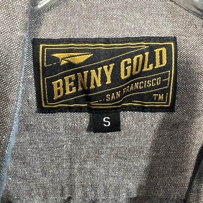 Benny Gold SF Size Small Heather Gray Short Sleeve Button Up