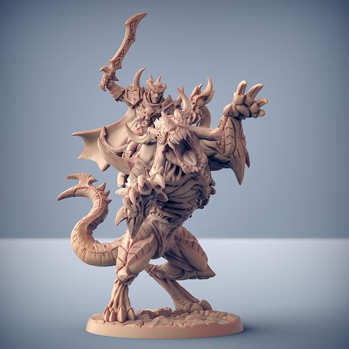 Artisan Guild Miniature D&D/wargames Abyss Demons in resina 3d print - Foto 10 di 20