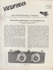 Viewfinder The Leica Historical Society July-September 1977IR KL3999