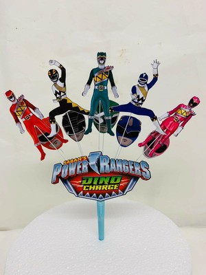 Power Rangers Dino Charge Birthday Cake Topper Display Unofficial Ebay