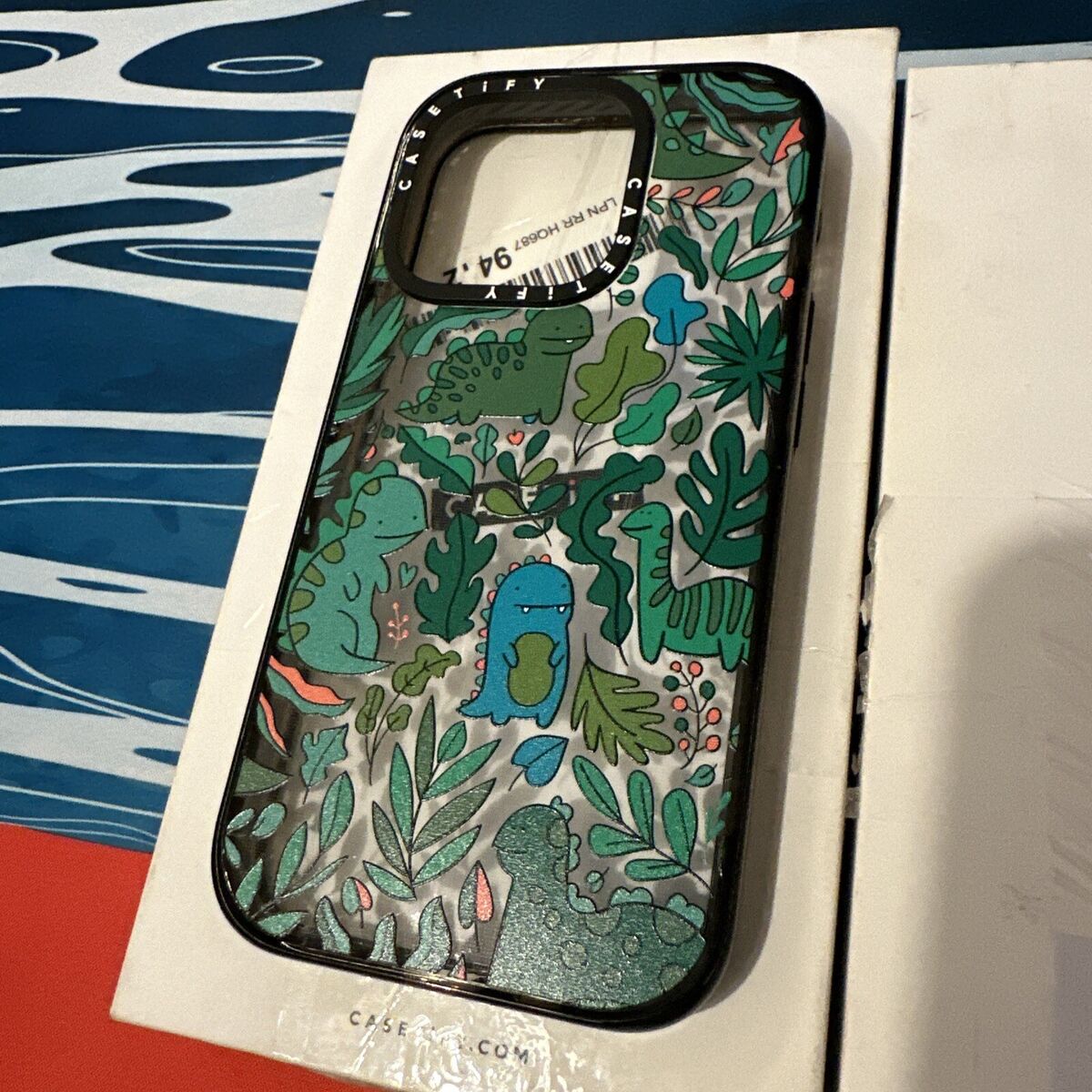 Casetify Impact Case Funny Green Dinosaurs Cute Clear Black Casetify Impact Case Funny Green Dinosaurs Cute Clear Black