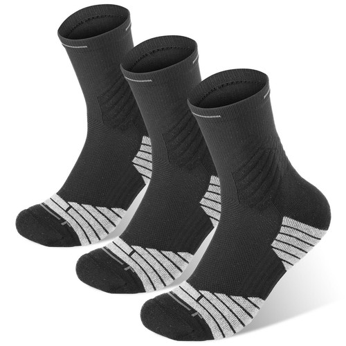 2 Pairs of Trekking Socks Hiking Functional Socks Women & Men Sports Black - Picture 4 of 6