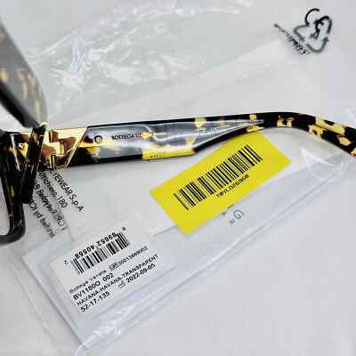 Bottega Veneta BV1180O 002 Rectangle Eyeglasses 52mm – Havana BOTTEGA VENETA ANGLE Classic BV1180O Brown Havana V Bold  main image 2