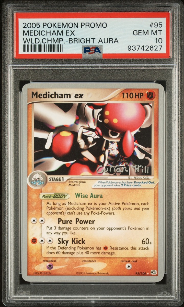 PSA 10 Medicham Ex World Championships Deck Bright Aura #95
