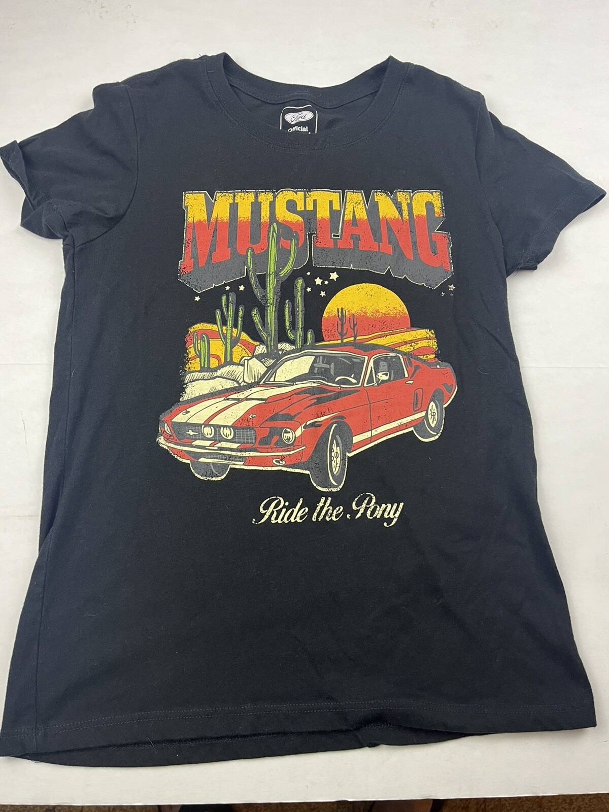 Ford Pony Script Long Sleeve T-Shirt