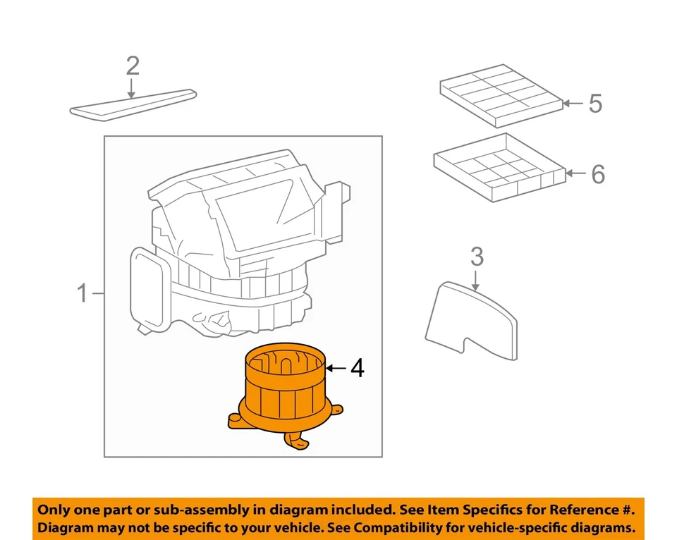 Used Front HVAC Blower Motor fits: 2011 Toyota Land cruiser front heater housing - Image 3 of 4