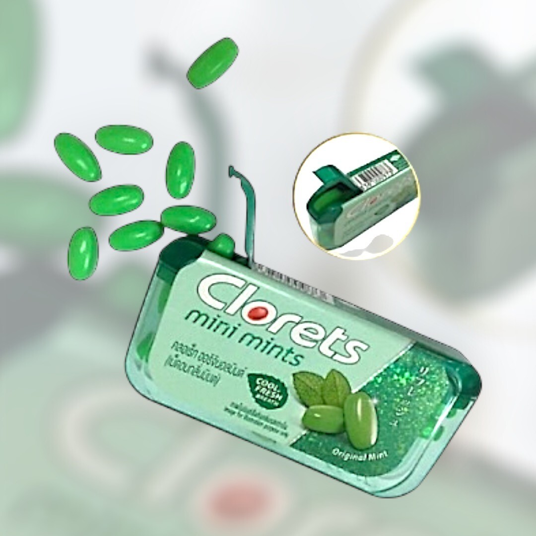 [HALAL] Clorets Mints Breath Freshening Mouth Freshener Original Mint 12 X 12g