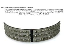 No.740-8D Sans Serif Medium Condensed Type Shuttle for Varityper Typewriter Vtg thumbnail