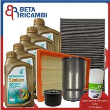 Kit Tagliando Fiat Multipla 1.9 JTD 4 Filtri 5 Litri Olio Petronas 5W40 +Omaggio