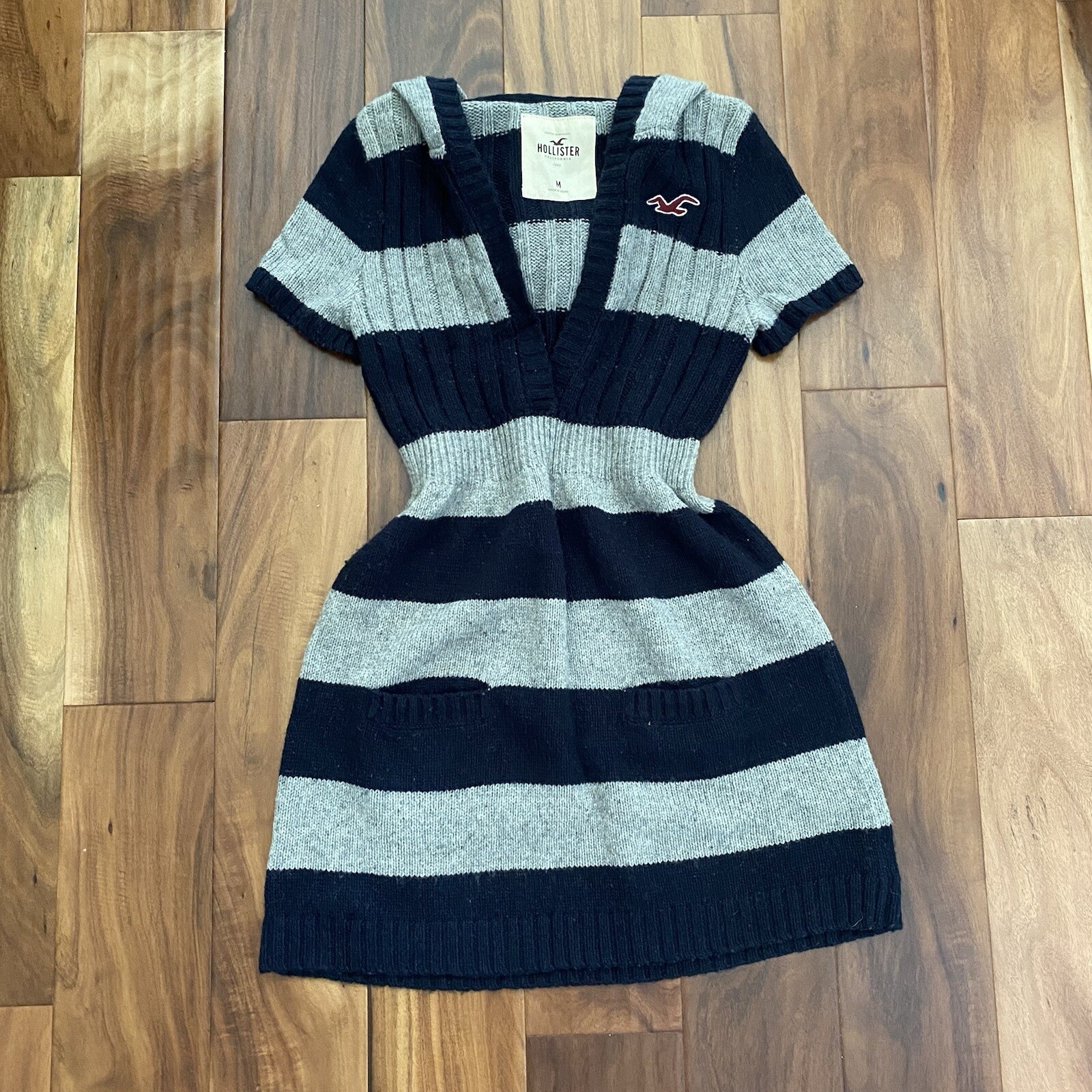 Vintage Hollister Sz M Babydoll Sweater Top Wool Bella Swan Knit 