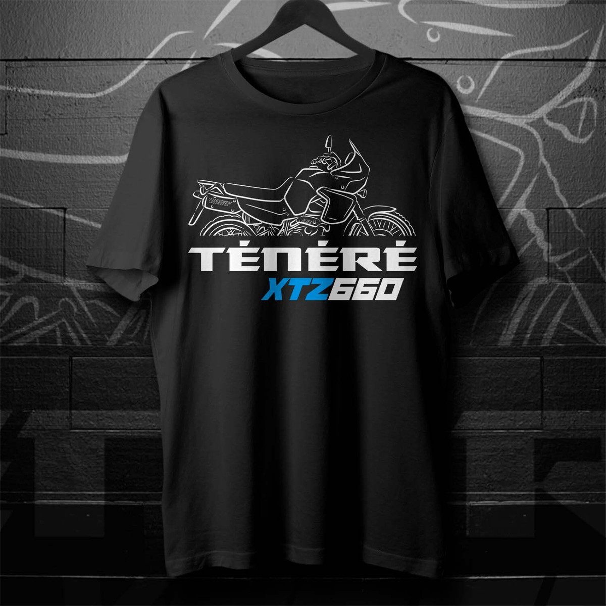 Yamaha XTZ 660 Tenere Motorcycle T-Shirt, Tee for ADV Riders